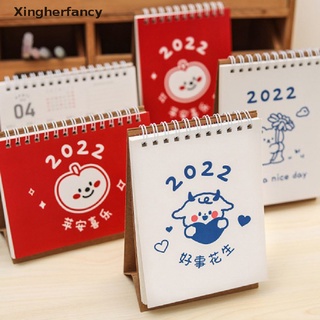 Xfmy 1PC 2022 lindo creativo Mini escritorio calendario decoración papelería suministros escolares caliente