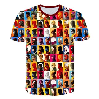 Marvel Niños Camiseta Impresión Niñas Divertido Ropa Niño Spider-Man Deadpool Tee Disfraz 2021