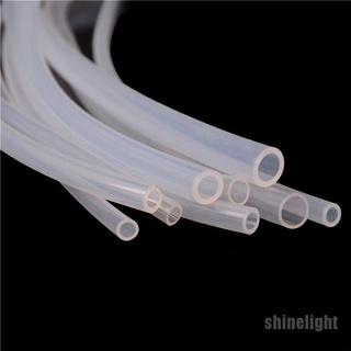 [Shinelight] tubo de silicona translúcido transparente de 1 m de grado alimenticio, no tóxico, leche, leche, goma suave