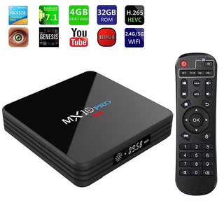MX10 PRO Android 4K TV Box 4GB 32GB USB 3.0 WiFi BT4.1 HD RK3328 Quad Core