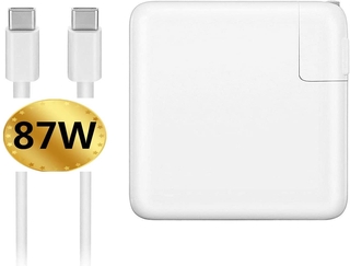 87W USB-C/tipo-C entrega de energía adaptador de carga rápida cargador para MacBook Pro/Air, Compatible USB-C 87W/61W/30W MacBook Pro 13"/15" 2016-2020, MacBook Air con E-Mark Cable USB C