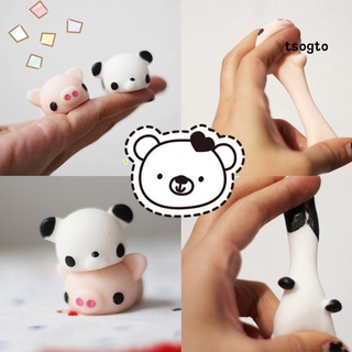 Tsogto 10Pcs Random Squishy Lot Slow Rising Fidget juguete Kawaii lindo Animal de mano juguete (6)
