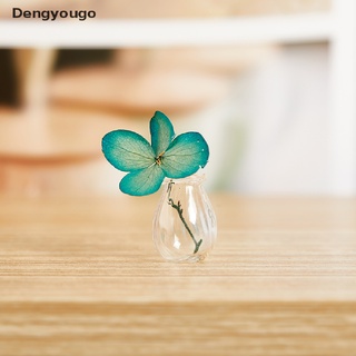 Dengyougo 1Pc Dollhouse Flowerpot Vase Glass Teapot Basin Dollhouse Miniature Furniture Ready Stock
