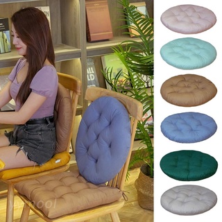 Cojín redondo de luna/almohada Decorativa de color sólido grueso para silla de piso de piso almohada