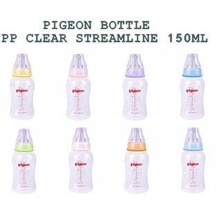 (Timepubs) 150 ml botella de paloma PP transparente STREAMLINE botella de paloma