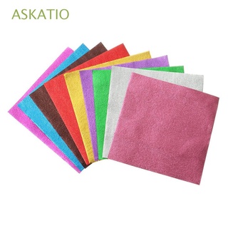 ASKATIO 100 pcs DIY Package Paper Sewing Wrapping Paper Aluminum Foil Metal Embossing Gilded Wedding Party Supplies Baking Tin Food Decoration Candy Chocolate/Multicolor