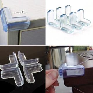 Merciful 4pcs Clear Table Desk Corner Edge Guard Cushion Baby Safety Bumper Protector1s CL