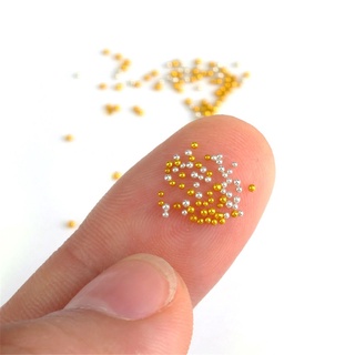 ETTIE DIY Glitter Beads 3D Metal Caviar Bead Nail Art Charms Manicure Decor Gold/Silver Steel Ball Nails Tips (7)
