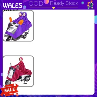 <wales> Impermeable con capucha Unisex eléctrico para motocicleta con capucha impermeable impermeable impermeable Poncho