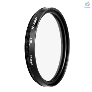 Nuevo Andoer 52 mm Digital Slim CPL polarizador Circular filtro de vidrio polarizador para lente de cámara DSLR (5)