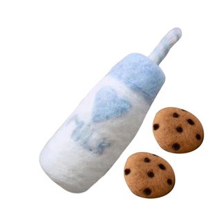 ETE DIY Baby Wool Felt Milk Bottle+Cookies Decorations Newborn Photography Props Infant Photo Shooting Accessories Home Party Ornaments (5)