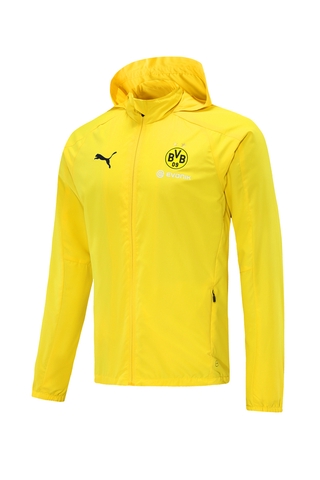 Borussia Dortmund BVB 2021 - 2022 amarillo fútbol cortavientos hombres chamarra de entrenamiento abrigo 2122 (2)