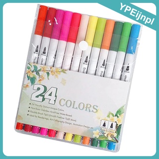 bolígrafos de tinta de punta fina de 24 colores para artista/marcador de dibujo