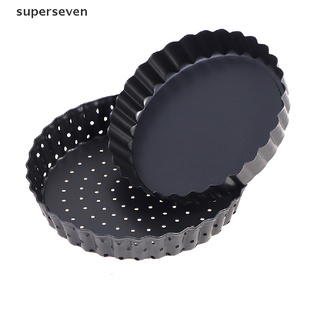 【ven】 Non-Stick Round Pizza Pan Carbon Steel Pizza Plate Perforated Pizza Crisper Pan . (2)