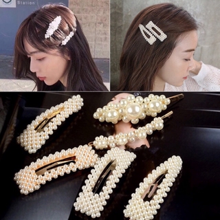 Ins niñas perla Headwear horquilla coreana moda mujeres Clip de pelo (2)