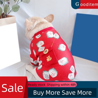 gooditem sudadera mahjong impresión de dos patas mascotas ropa suave con capucha sudadera con capucha para invierno