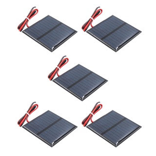 5x mini panel solar pequeño módulo celular cargador para teléfono móvil 5.5v 80ma (4)