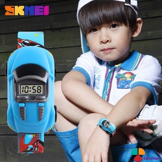 Cute Children's Fashion Digital Electronic Watches With Cartoon car Wrist Watch cheriwe