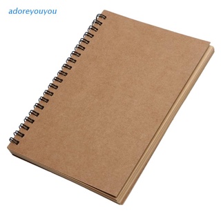 Ador Reeves Retro espiral encuadernado bobina cuaderno en blanco cuaderno Kraft boceto papel