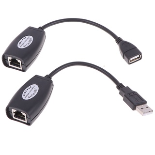 {FCC} Adaptador extensor USB UTP sobre un solo RJ45 Ethernet CAT5E 6 Cable de hasta 150 pies