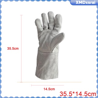 guantes eléctricos de soldadura/guantes de trabajo/guantes de cuero/guantes resistentes al calor