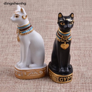 dingshenhg mini Egipcio Bastet Gato Estatua Escultura Egipto Diosa Figura Decoración Del Hogar Caliente