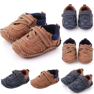 Walkers dialand _Baby Boy zapatos cómodo sólido moda niño primeros caminantes zapatos de niño