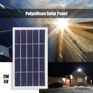 Ber Panel Solar de silicona policristalino 173x99mm 2W 5V con Clips de cocodrilo