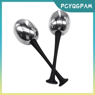 [Precio de la actividad] 2pzs de hielo Facial de acero inoxidable Roller Globes Spa Globes herramientas para cara Cooling Neck (4)