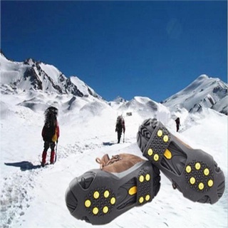Al aire libre antideslizante hielo nieve hombres zapatos Spike crampones pesca escalada pinzas