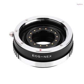 Fayshow EOS-NEX - adaptador de lente de Metal Compatible con lente de montaje EF a cámaras sin espejo de montaje NEX