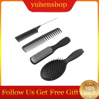Yuhenshop peines para mujeres ABS peine conjunto multifuncional ajuste cabeza curva peluquería viaje en casa en viaje de negocios