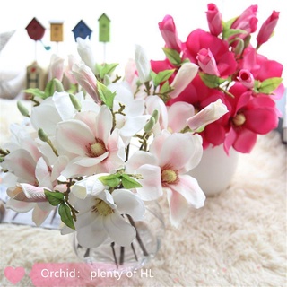 Orquídea Única varilla De Seda decoración del hogar decoración De boda lirio Artificial De simulación De Flores/Multicolor