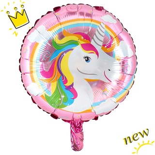 globo de papel de aluminio unicornio feliz cumpleaños globos fiesta de boda unicornio fiesta decoración suministros juguetes de niños (5)