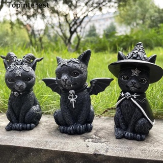 [topinterest] magia gato resina artesanía animal decoración pug perro monstruo regalo de halloween jardín.