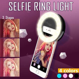 Usb recargable Selfie anillo de luz 36 LED 3 niveles de brillo ajustable teléfono LED anillo de luz red rojo teléfono móvil luz de relleno