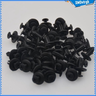 25 Pairs Plastic Universal Car Auto Front Fender Hole Rivets Fasteners Clip