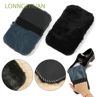 lonngzhuan zapatos de felpa limpiador pulido bolso cepillos cuidado de zapatos cepillos herramienta de limpieza color aleatorio suave limpiador guantes