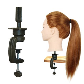 cabezal de entrenamiento largo para el cabello modelo de peluquería clip para el cabello de un solo maniquí práctico maniquí