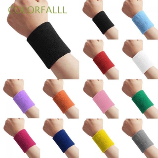 COLORFALLL Hot Wristband Unisex Sweat Band Sweatband Wrist Men Women Basketball Sports Cotton/Multicolor