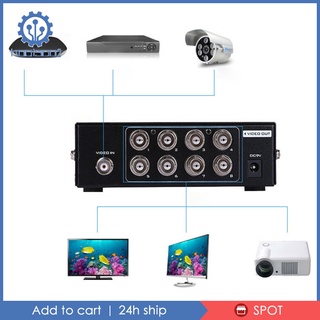 [koo2-9] 1 entrada 8 salidas BNC Video divisor caja distribuidor para monitoreo de vídeo (3)
