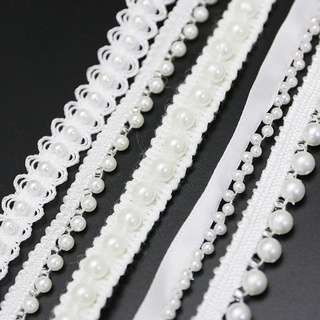 1 Yard/roll Pearl Gift Wrapping Ribbon DIY Making Clothing Bag Accessories Decoration