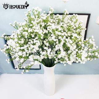 [DS] 1 Pc Gypsophila flores artificiales/Real toque decorativo ramo de flores falsas/oficina, Hotel, casa boda fiesta DIY decoración interior