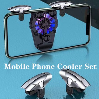 2021 teléfono móvil radiador conjunto de juego de la manija del teléfono controlador enfriador con gatillo de juego