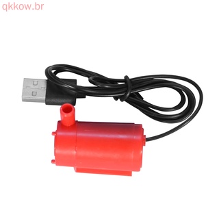 [qkkow] Bomba Sumergida USB Mini De Succión De Acuario De Plástico Silencioso Fuente De Agua Sumergible