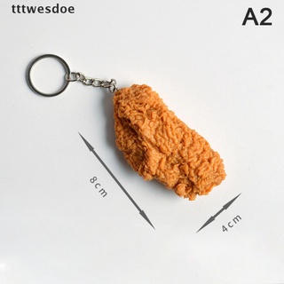*largelooktg* Imitation Food Keychain Fried Chicken Nuggets Chicken Leg Food Pendant Toy Gift hot sell (1)