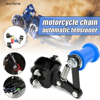 [ourlove] ajustador portátil tensor de cadena perno en rodillo motocicleta accesorios modificados [ourlove]