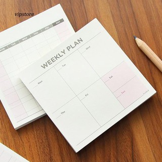 [VIP] Lista De Verificación Mensual Semanal Plan De Trabajo Cuaderno De Papel Cuadrado Agenda (3)