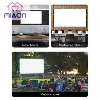 Miaon proyector pantalla 16 9 montaje en pared para exteriores en casa oficina película pantalla de fondo (7)