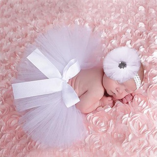 [STS] bebé recién nacido niñas flor Headwear Tutu falda foto Prop fotografía